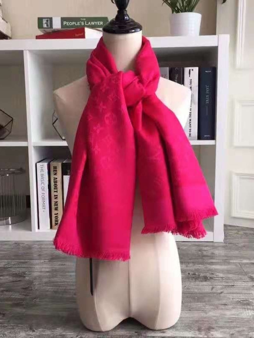 Elegant Vibrant Hot Pink Women's Scarf/ Wrap